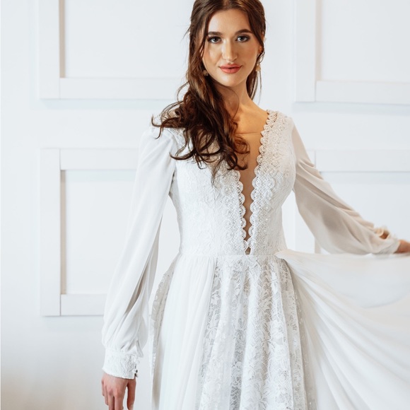 Sample boho wedding dress - Picture 5 of 9